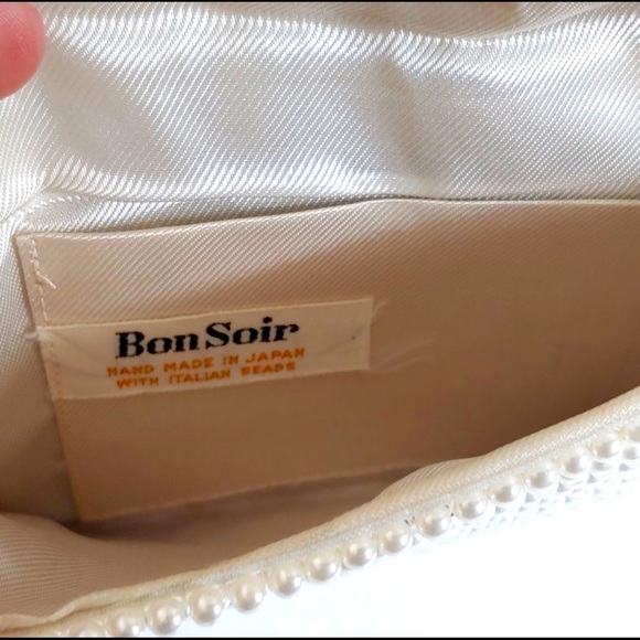 Vintage 50s 60s Bon Soir Bead Pearl
Bag Midcentury - Picture 4 of 5